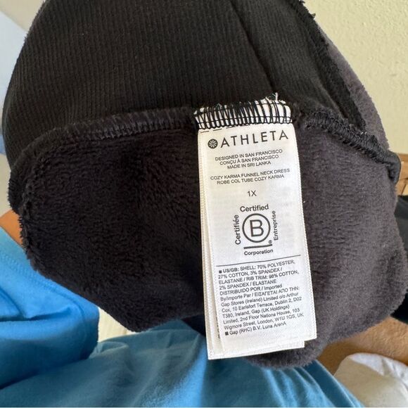 Athleta Cozy Karma Funnel Neck Sweater Dress 1X - Picture 12 of 13